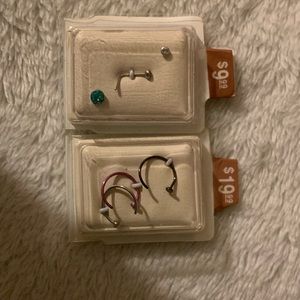 2 sets of Pagoda nose rings